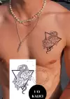 Yılan Figürlü 12 Saat Sonra Kararan Geçici Dövme Tattoo