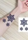 Yıldız Figürlü 12 Saat Sonra Kararan Geçici Mini Dövme Tattoo