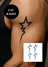 Yıldız Figürlü 12 Saat Sonra Kararan Geçici Mini Dövme Tattoo