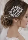 Zirkon Taşlı Gelin/Kına/Nişan/Söz Tasarım Saç Aksesuarı