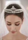 Zirkon Taşlı Gelin/Kına/Nişan/Söz Tasarım Taç
