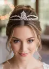 Zirkon Taşlı Gelin/Kına/Nişan/Söz Tasarım Taç