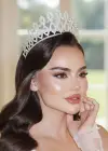 Zirkon Taşlı Gelin/Kına/Nişan/Söz Tasarım Taç