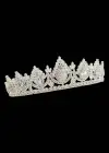 Zirkon Taşlı Gelin/Kına/Nişan/Söz Tasarım Taç
