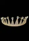 Zirkon Taşlı Gelin/Kına/Nişan/Söz Tasarım Taç
