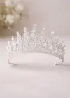 Zirkon Taşlı Gelin/Kına/Nişan/Söz Tasarım Taç