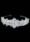 Zirkon Taşlı Gelin/Kına/Nişan/Söz Tasarım Taç