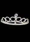 Zirkon Taşlı Gelin/Kına/Nişan/Söz Tasarım Taç