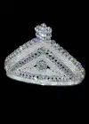 Zirkon Taşlı Gelin/Kına/Nişan/Söz Tasarım Taç