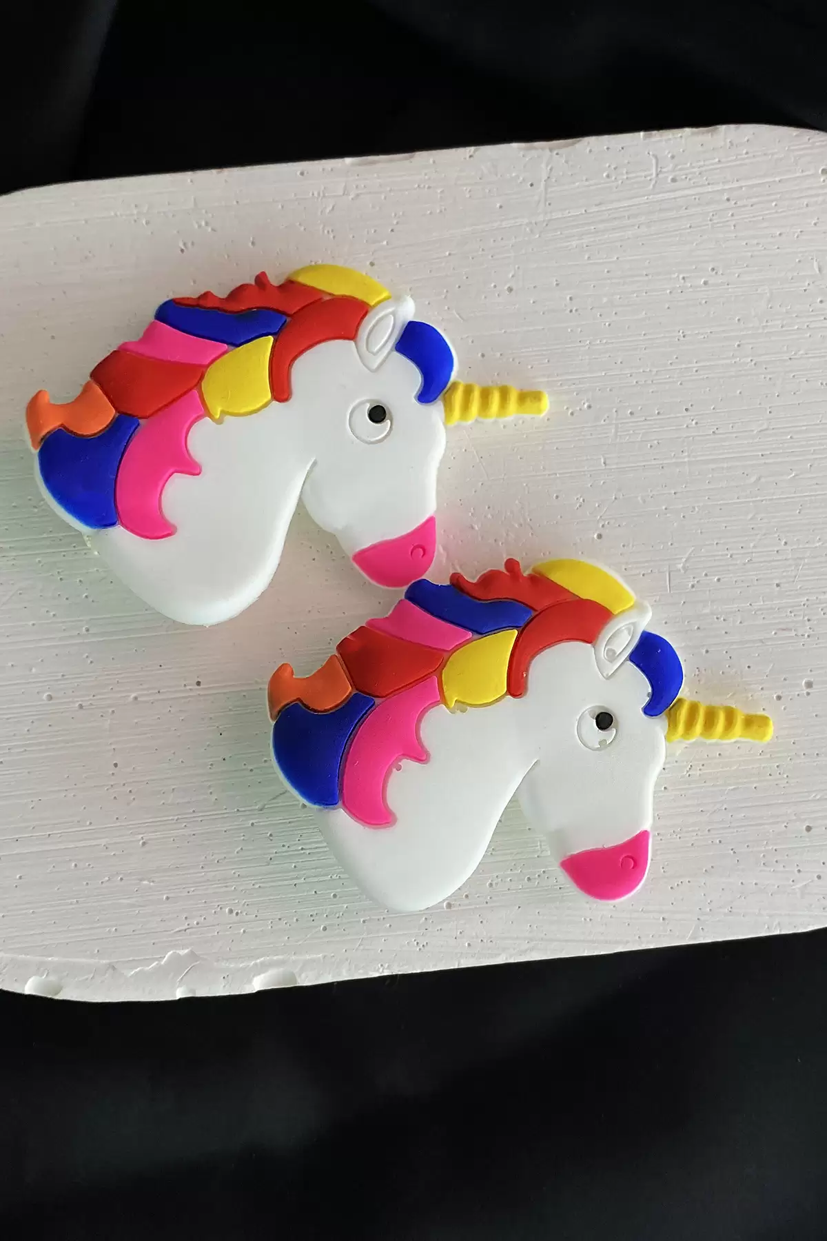2Li Karışık Renk Unicorn Figürlü Çocuk Yan Toka Set