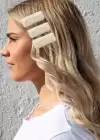 3lü Krem Renk Peluş Yan Toka Set