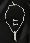 Abiye Kolye Küpe Set