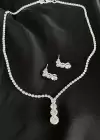 Abiye Kolye Küpe Set