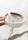 Beyaz Renk Deri Taç