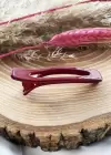 Bordo Renk Parlak Pens Toka