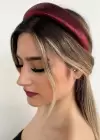 Bordo Renk Simli Taç