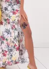 Geçici Çiçek ve Gül Dövme Tattoo