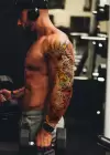 Geçici Çiçek ve Şeytan Kol Dövme Tattoo