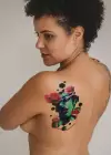 Geçici Kadın Modelli Dövme Tattoo