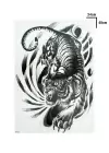 Geçici Kaplan Modelli Sırt Dövme Tattoo