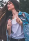 Geçiçi Kelebek Ve Ay Mini Dövme Tattoo