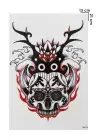 Geçici Kurukafa Dövme Tattoo