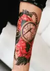 Geçici Saat Ve Ok Dövme Tattoo