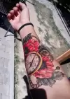 Geçici Saat Ve Ok Dövme Tattoo