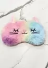Karışık Renk Kedi Figürlü Uyku Bandı