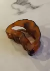 Kızıl Kahverengi Kıvrım Figürlü Mandal Toka