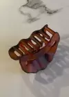 Kızıl Kahverengi Kıvrım Figürlü Mandal Toka