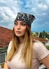 Leopar Desenli Fular