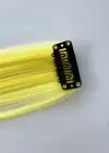 Neon Sarı Çıt Çıt Yan Postiş 50 Cm
