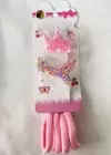 Pembe Renk Kelebek Ve Taç Figürlü Pens Çocuk Toka Set