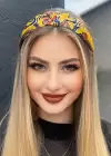 Sarı Renk Karışık Desenli Düğümlü Taç
