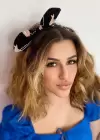 Siyah Renk Flamingo Desenli Telli Taç
