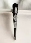 Siyah Renk Taşlı Pens Toka
