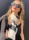 Siyah Ve Beyaz Renk Şal