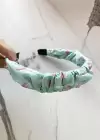 Su Yeşil Renk Dudak Desenli Taç