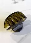 Yeşil Renk Oval Figürlü Mandal Toka