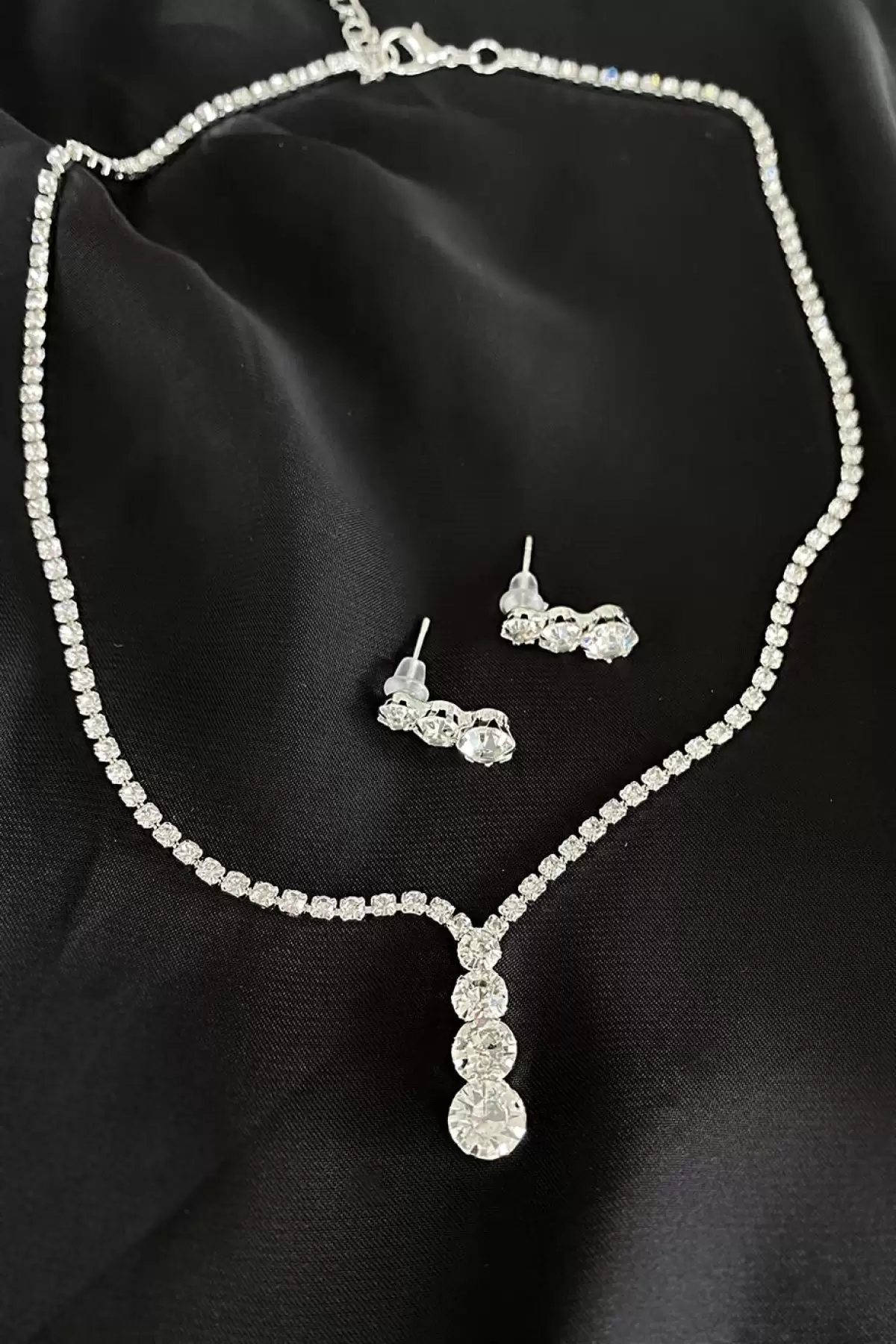 Abiye Kolye Küpe Set