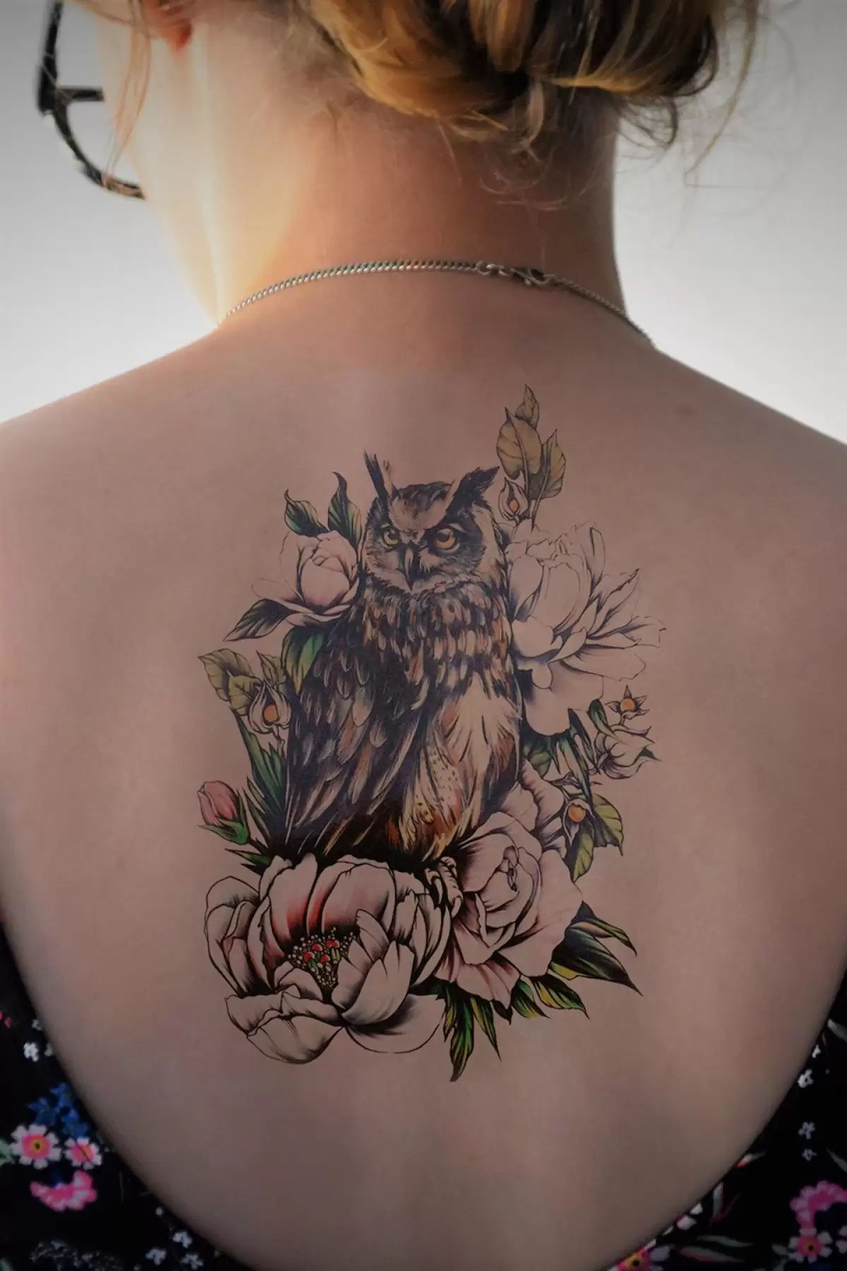 Geçici Baykuş Dövme Tattoo