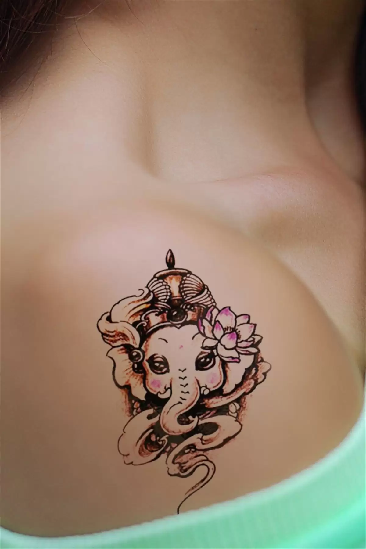 Geçici Fil Mini Dövme Tattoo