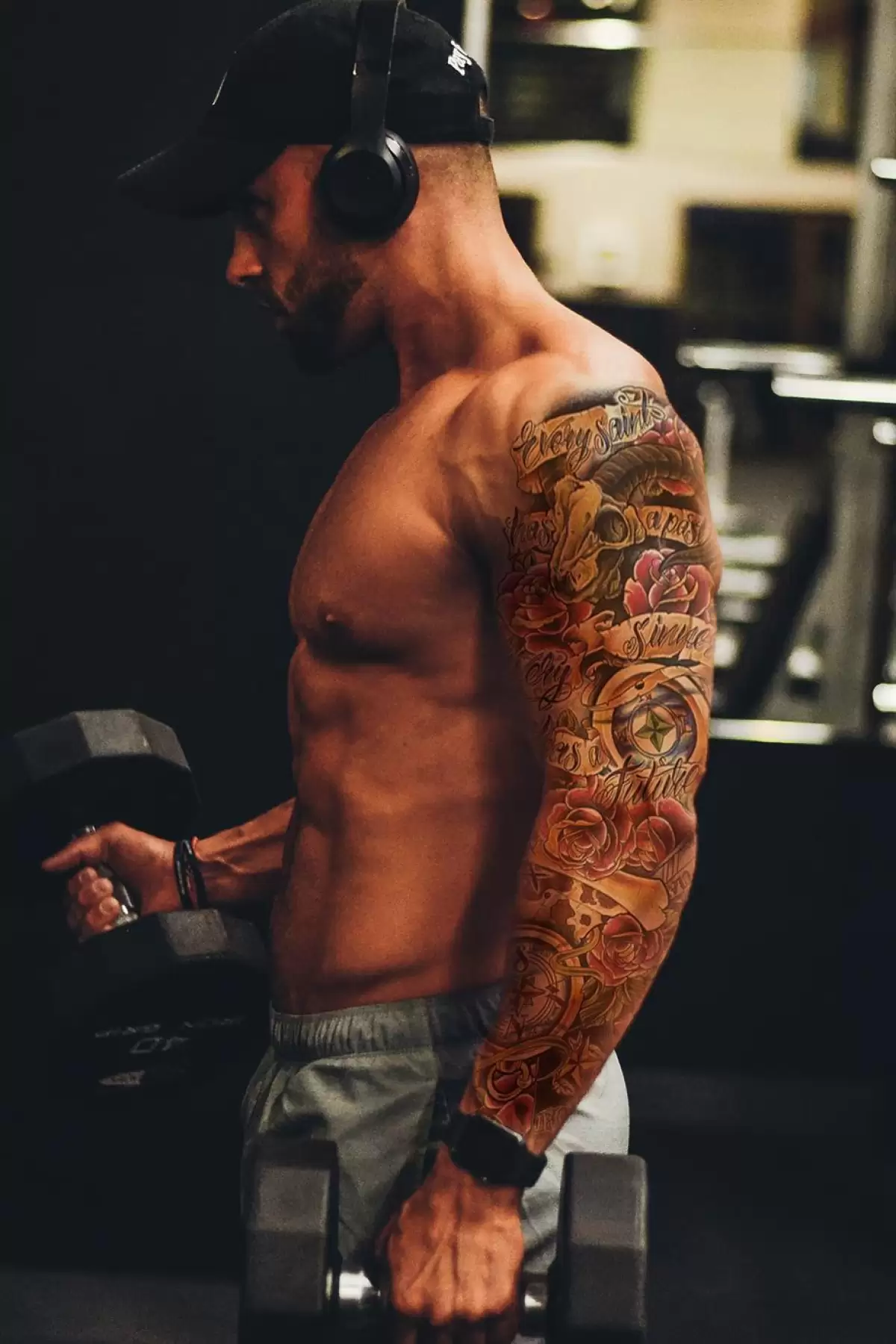 Geçici Gül Karışık Desen Dövme Tattoo