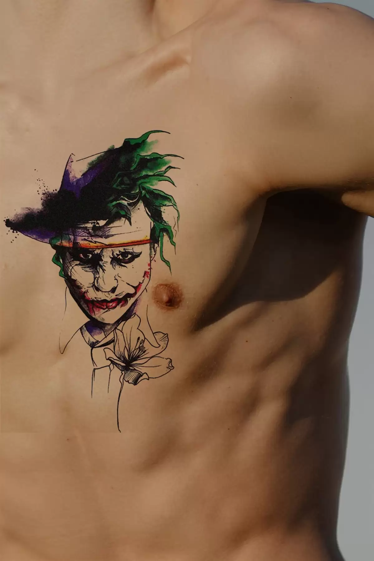 Geçici Joker Dövme Tattoo