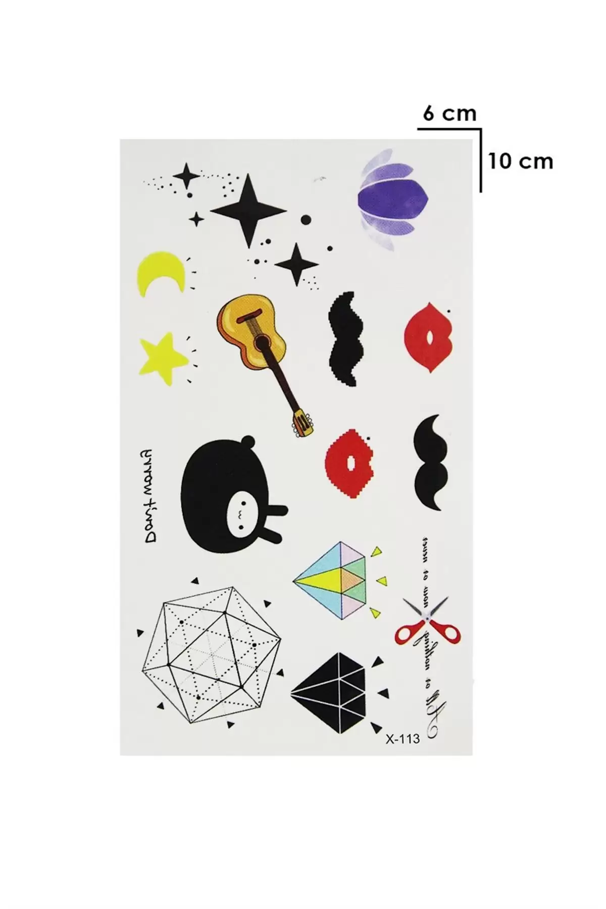 Geçici Karışık Mini Dövme Tattoo
