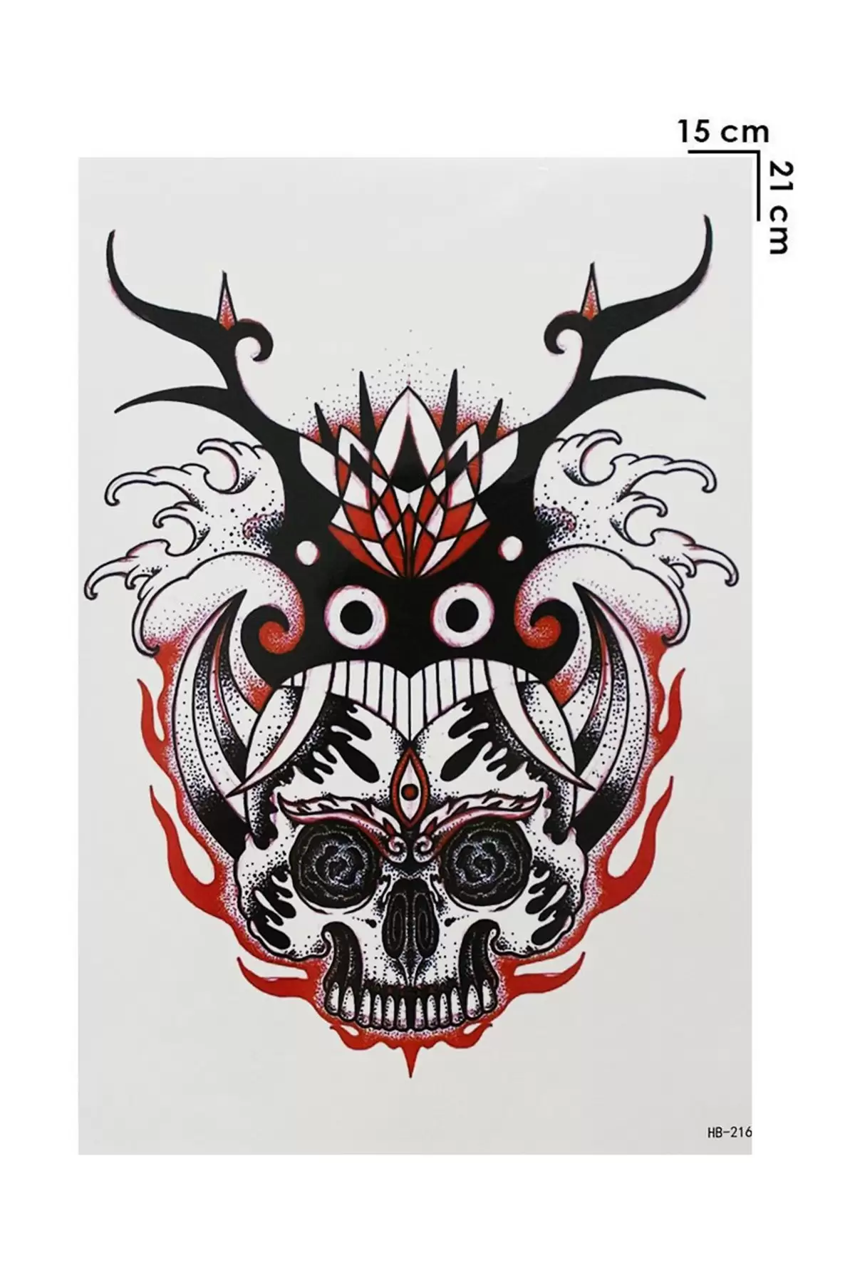 Geçici Kurukafa Dövme Tattoo
