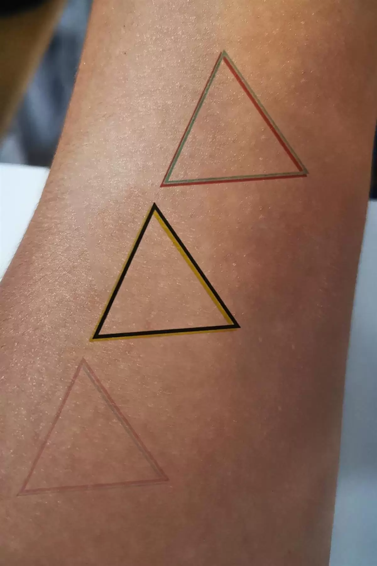 Geçici Mini Üçgen Dövme Tattoo