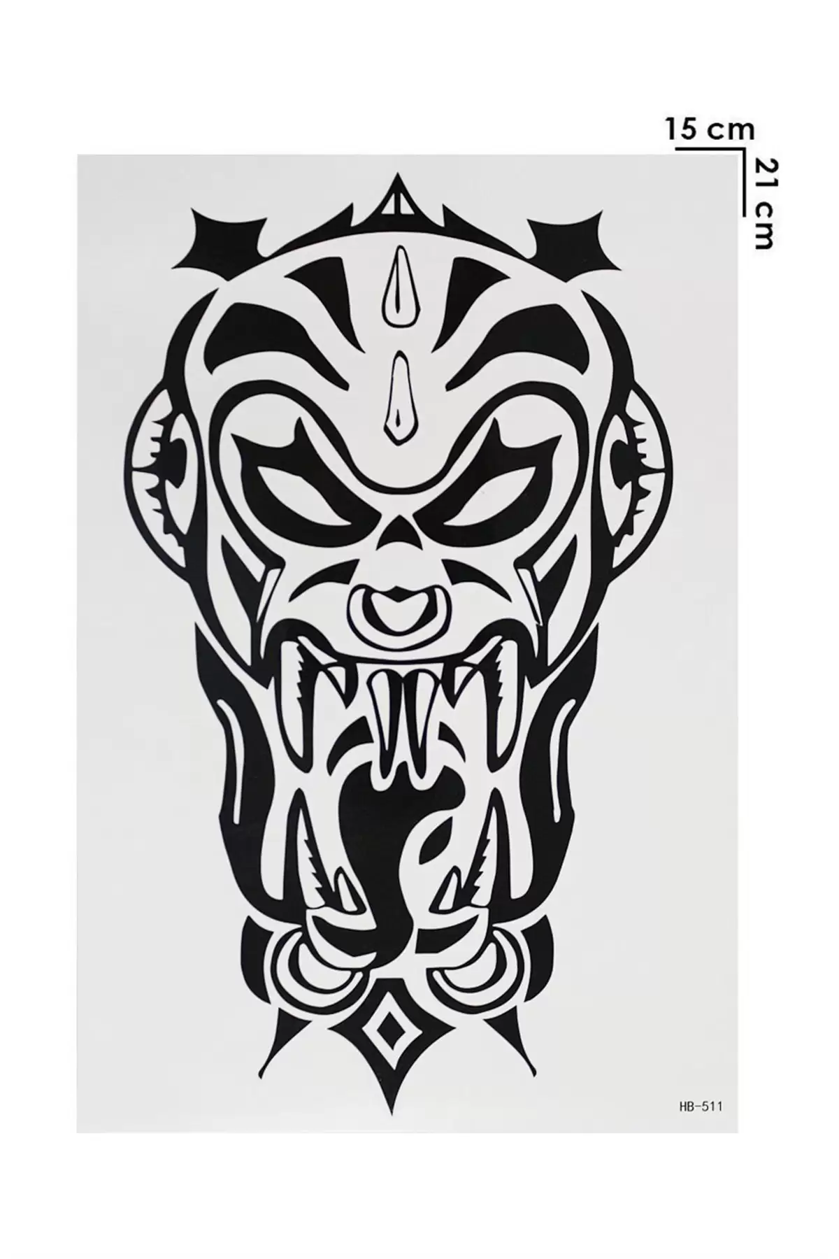 Geçici Tribal Şeytan Dövme Tattoo