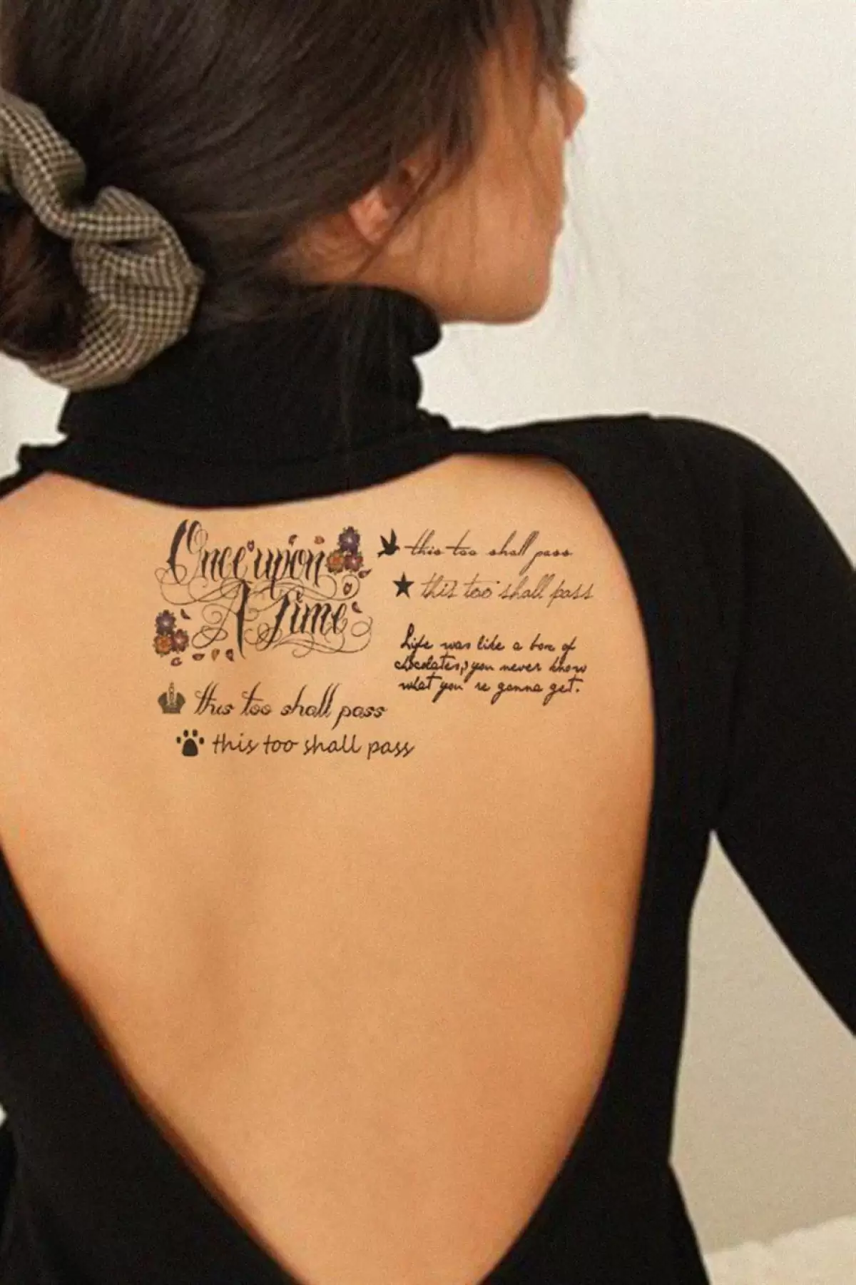 Yazılı Geçici Dövme Tattoo